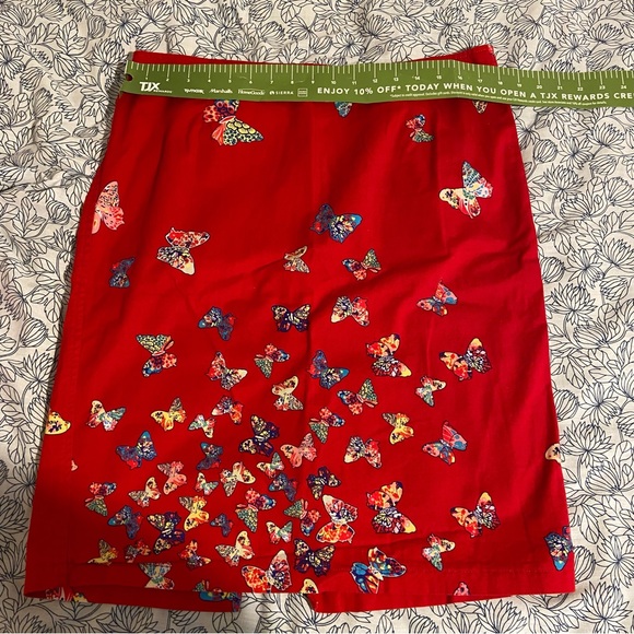 Krizia Jeans made in Italy red midi skirt - Picture 6 of 6